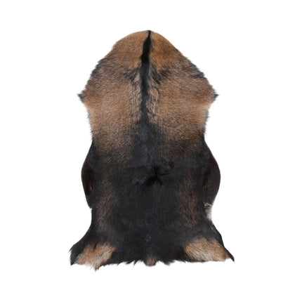 Premium geiteskinn | Tibet | 90x60 cm Svart / Brun
