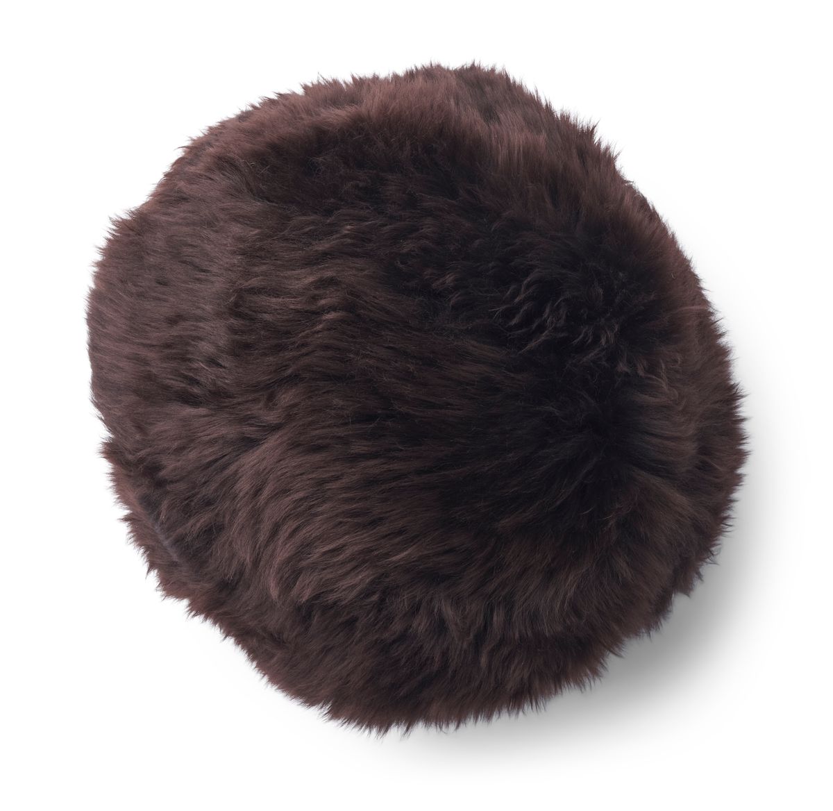 Angelite pute | Langhåret | New Zealand | Ø25/30/35 cm Sjokolade