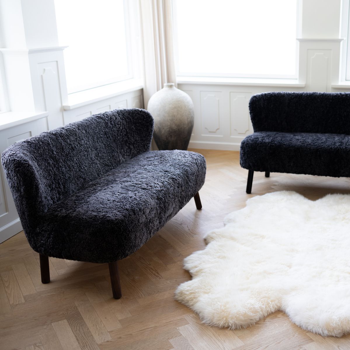 Emanuel 2-seters sofa Koksgrå