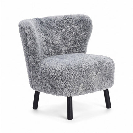 Emil Lounge Chair | Korthåret Lys Grå