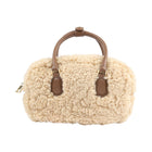 Chloe Bowlingveske | Saueskinn Beige