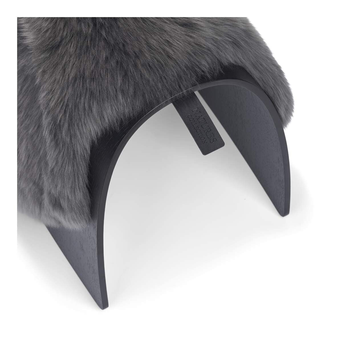 Sheep Stool cover | Langhåret | New Zealand Mørk grå