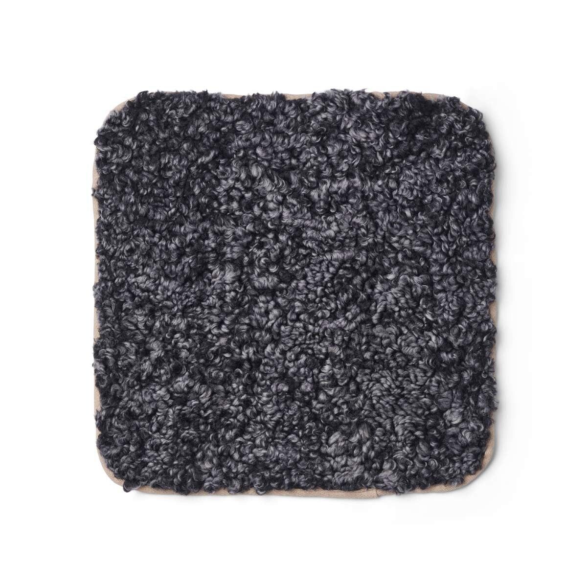 Zero Waste setepute | Korthåret | New Zealand | 35x35 cm Koksgrå