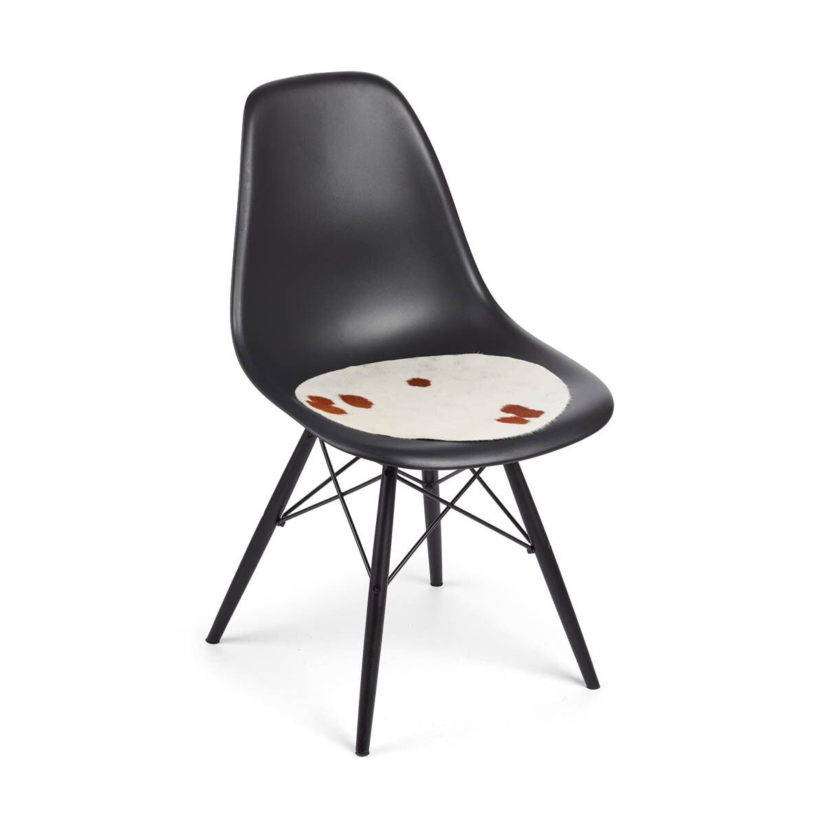 Setepute | Kuskinn | D37 cm Salt / Pepper / Brun / Hvit