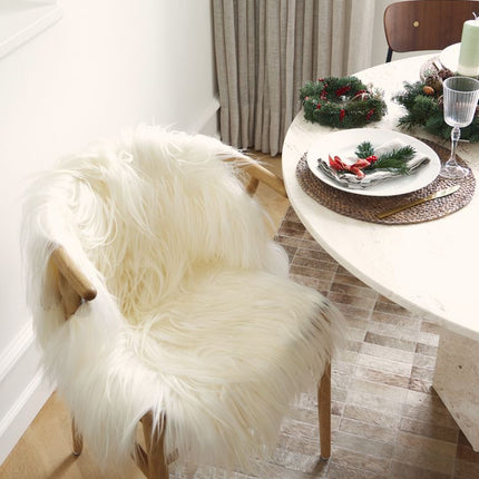 Premium geiteskinn | Mongolia | 110x80 cm Hvit