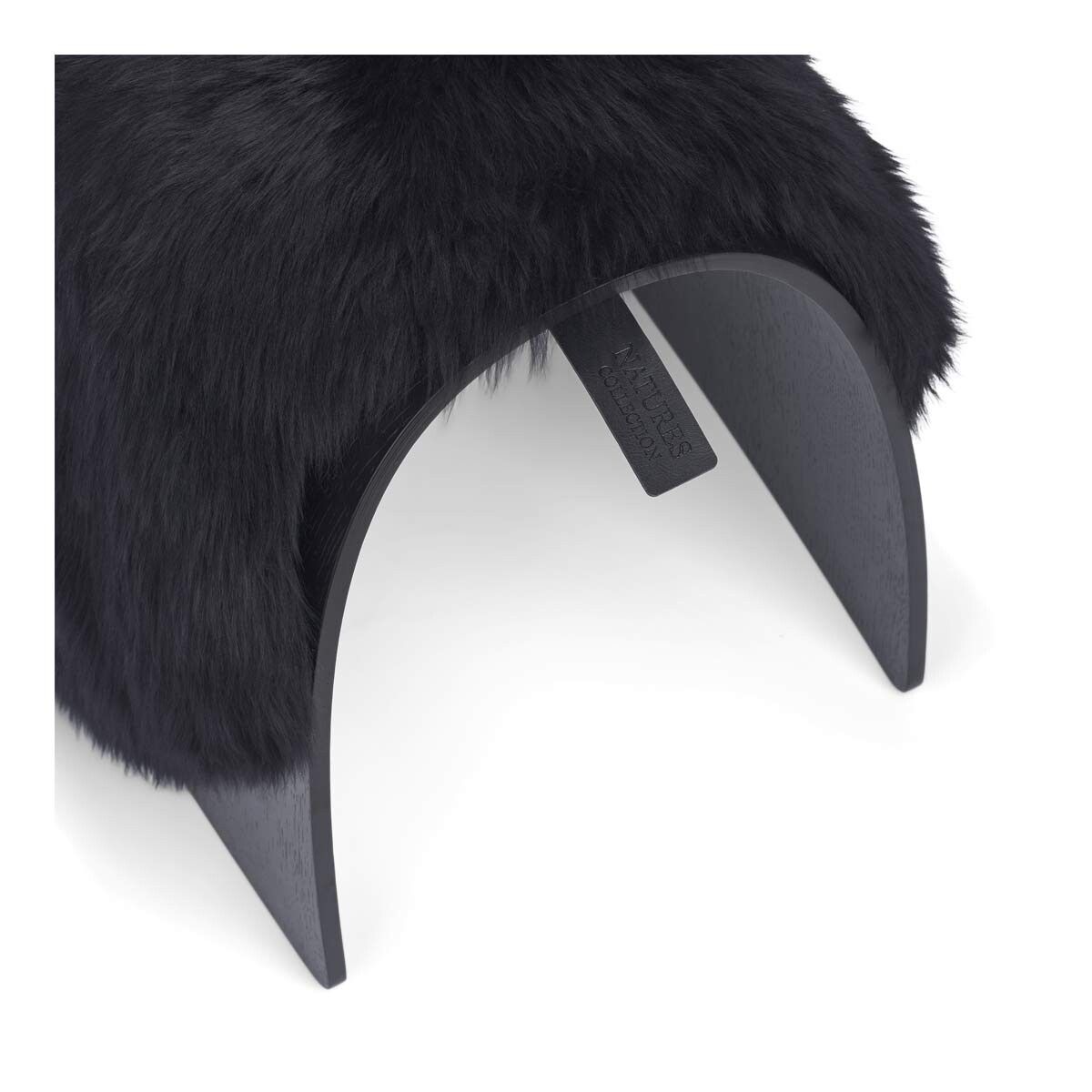 Sheep Stool cover | Langhåret | New Zealand Svart