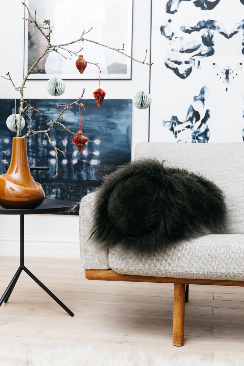 Bolsterpute | Krøllet | Tibet | Ø20xL52 cm Hekk Grønn