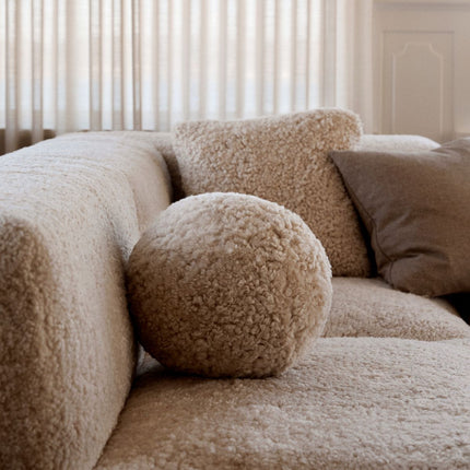 Angelite pute | Korthåret | New Zealand | Ø25/30/35 cm Svart