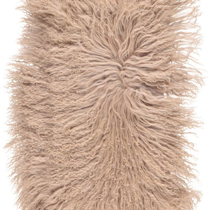 Krøllete pute | Dobbeltsidig | 41x66 cm Varm sand