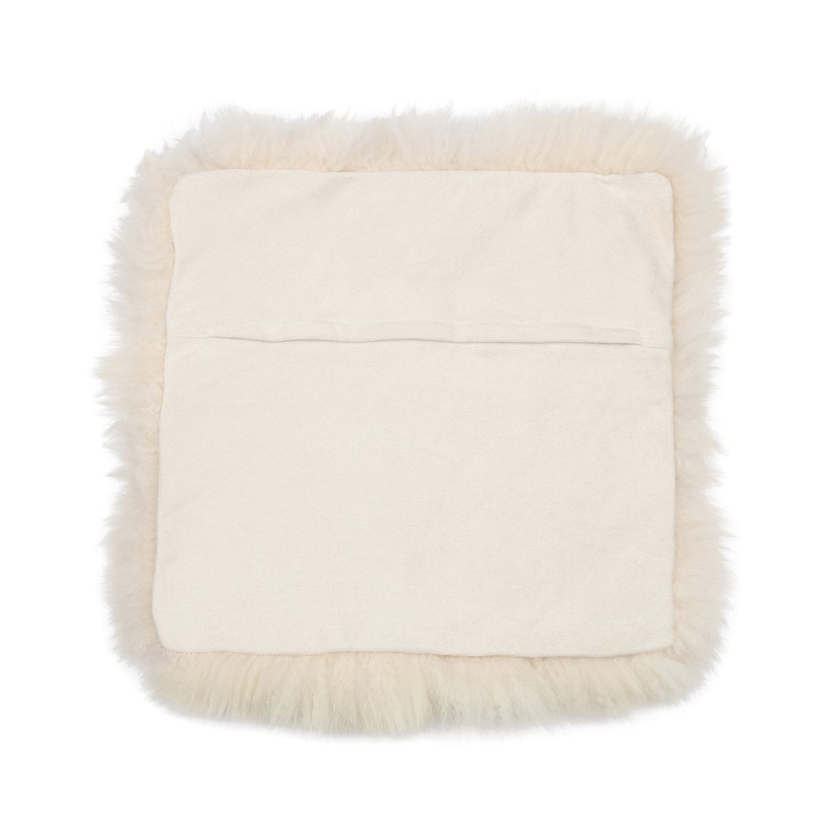 Saueskinnspute | Lang ull | Uten fyll | 40x40 cm Beige