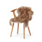 New Zealand saueskinn | lang ull | 100 cm Taupe