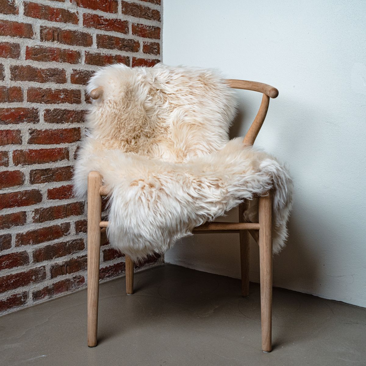 Saueskinn | Langhåret | New Zealand | 100x60 cm Beige