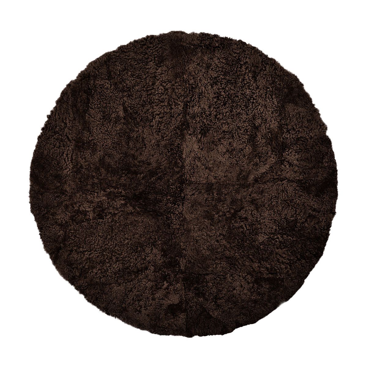 Designgulvteppe | Korthåret | New Zealand | Ø180 cm Cappuccino