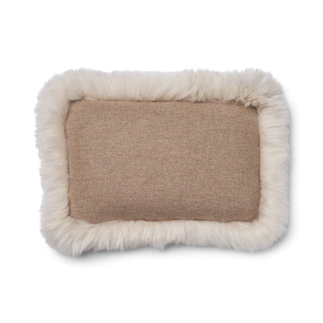 Classic Collection | Ullpute | Langhåret | Dobbeltsidig | 52x52 cm | 34x52 cm Beige / Beige
