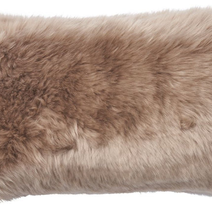 Long-Wool saueskinnspute | Dobbeltsidig | New Zealand | 25x50 cm Taupe