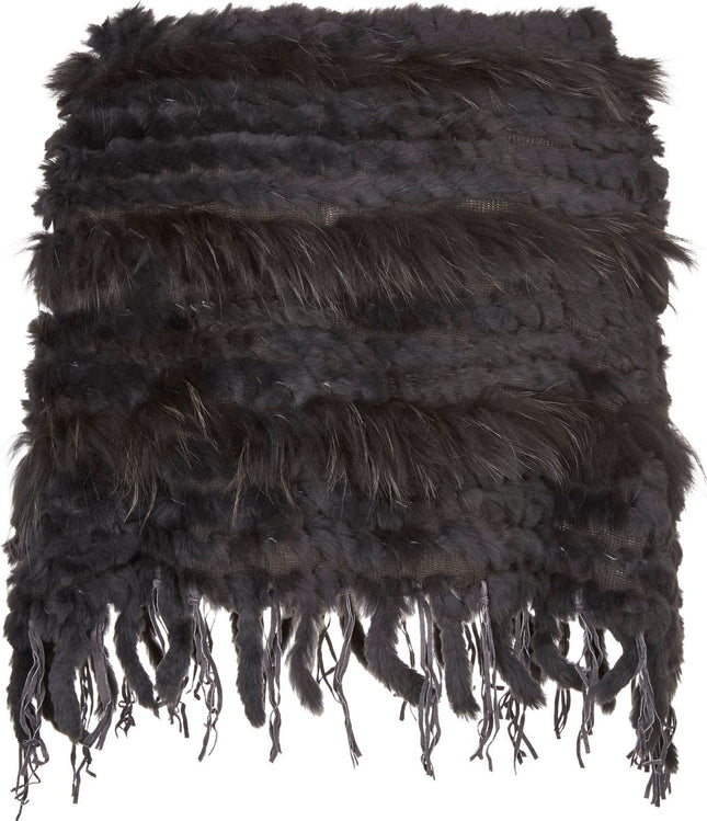 Kamilla poncho Mørk Grå