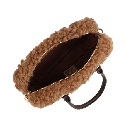 Chloe Bowlingveske | Saueskinn Teddy Brun