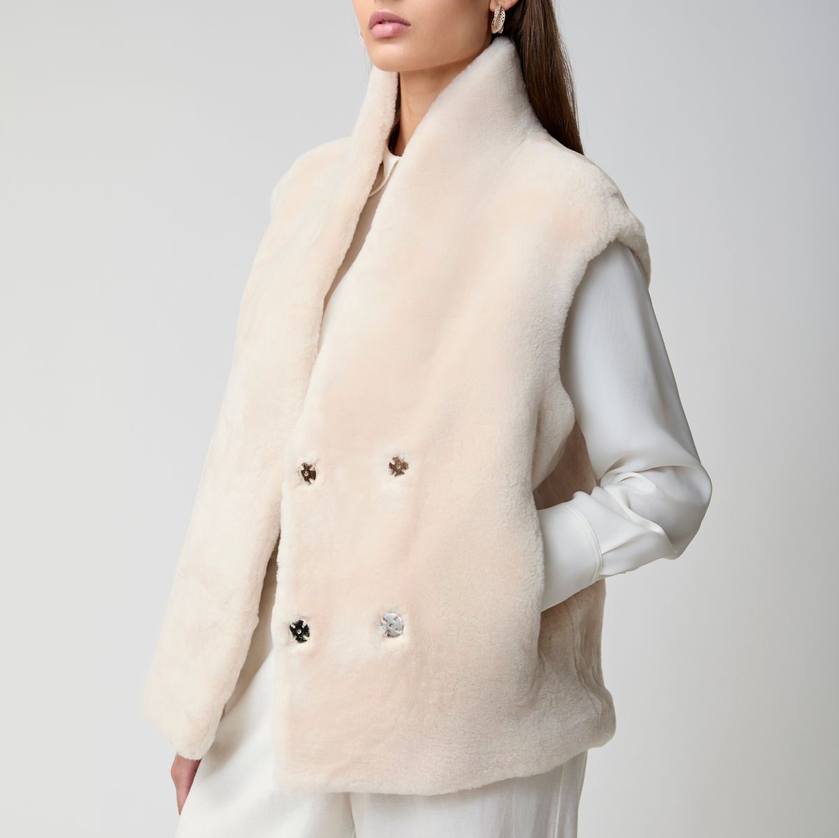 Carmen vest Beige