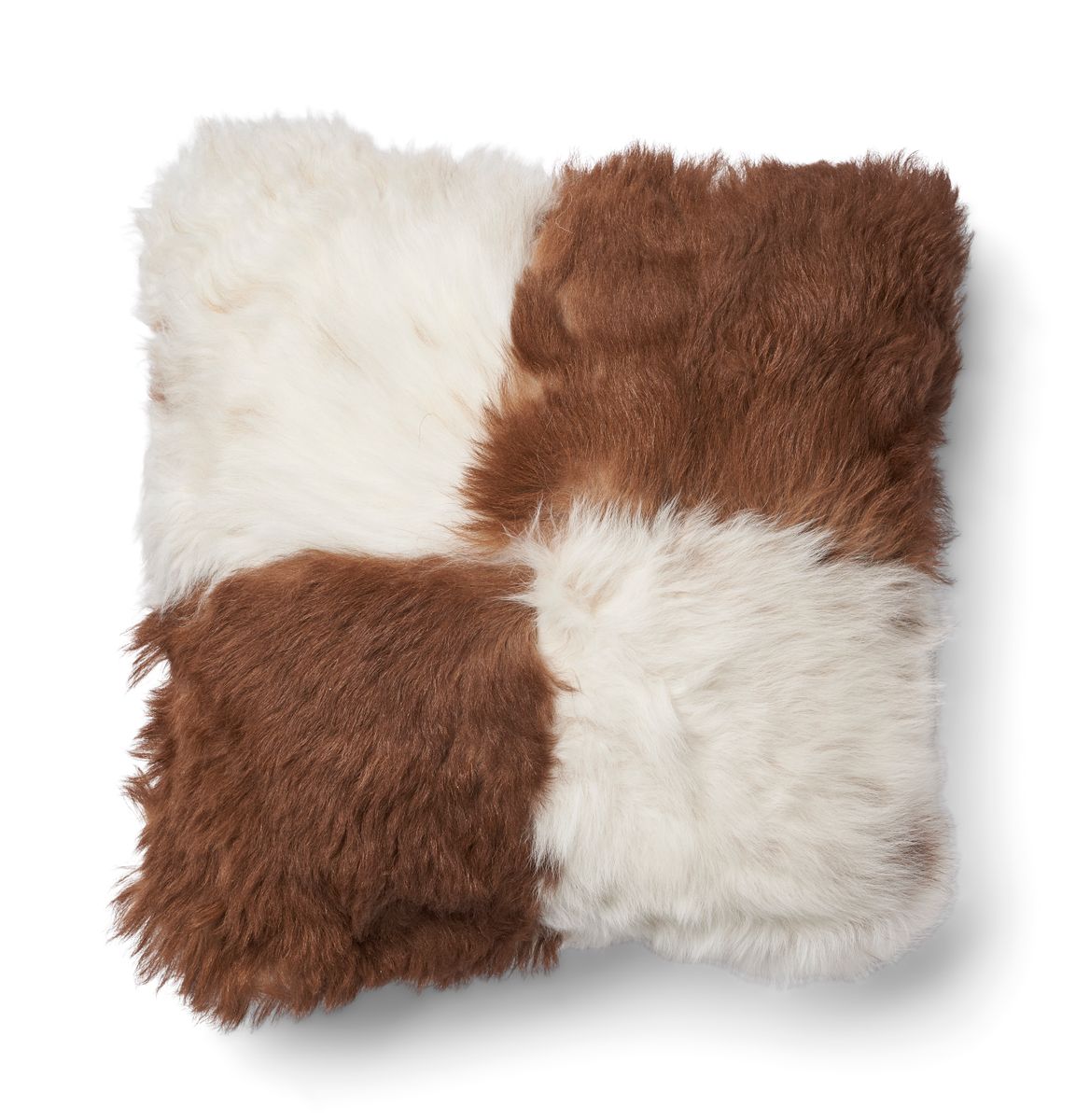 Saueskinnpute | Toscana | Dobbeltsidig Brun / Beige Mix