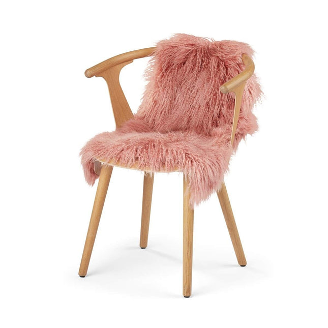 Saueskinn | Krøllet | 85x60 cm Rosa