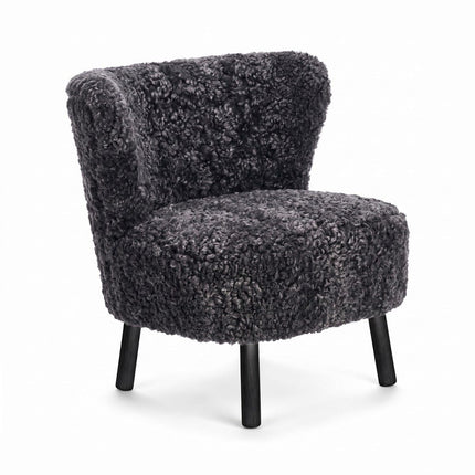 Emil Lounge Chair | Korthåret Koksgrå