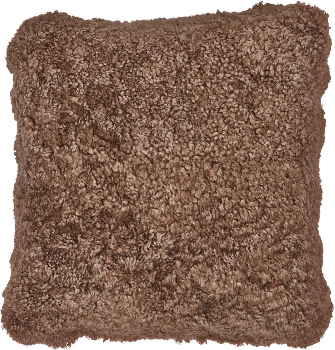 Saueskinnpute | Korthåret | New Zealand | Dobbeltsidig | 40x40 cm  Lysebrun