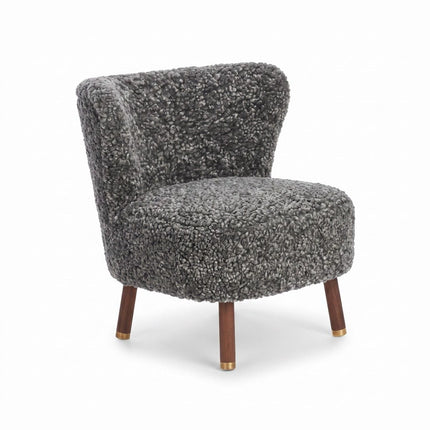 Emil Lounge Chair | Korthåret Grå