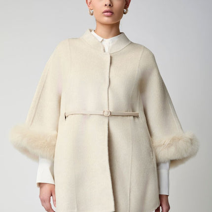 Lorraine Poncho Beige