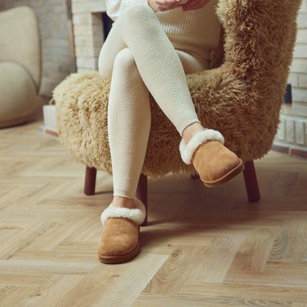 Hard sole slipper Svart