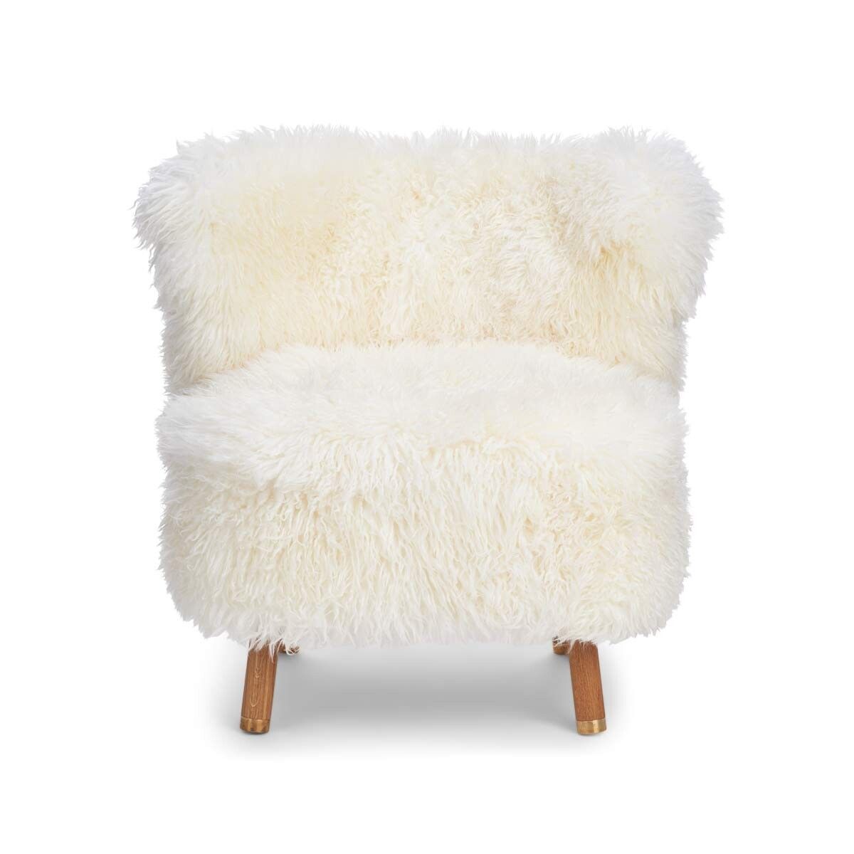 Emil Lounge Chair | Langhåret Hvit