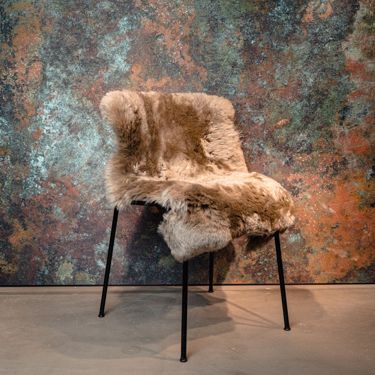 Merino saueskinn | Langhåret | New Zealand | Ca. 90x60 cm Beige