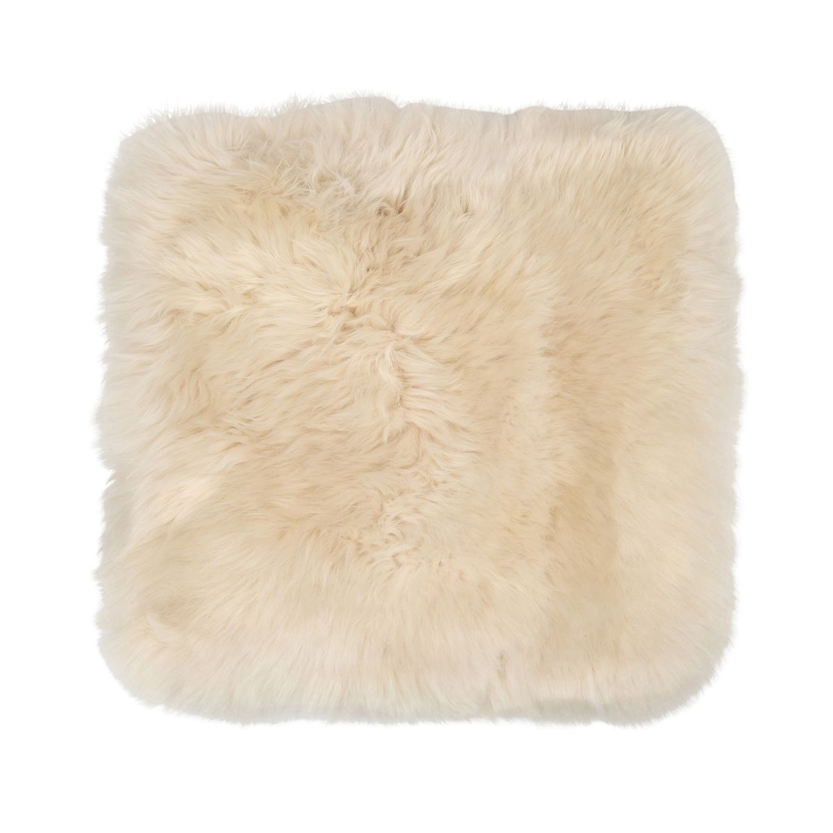 Stolpute | Langhåret | New Zealand | Stoffbakside | 40x40 cm Beige