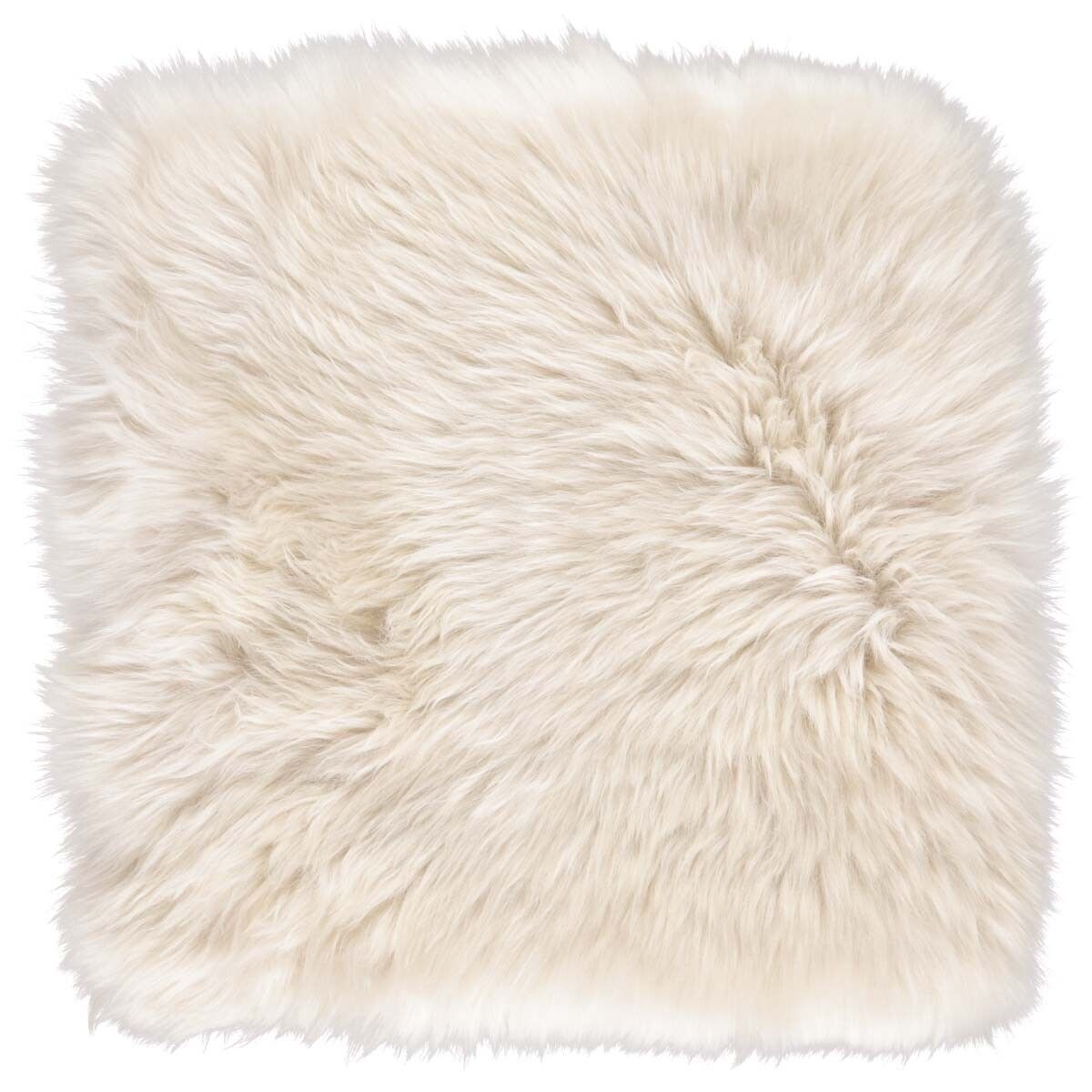 Setepute m/fyll | Langhåret | New Zealand | 37x37 cm Beige