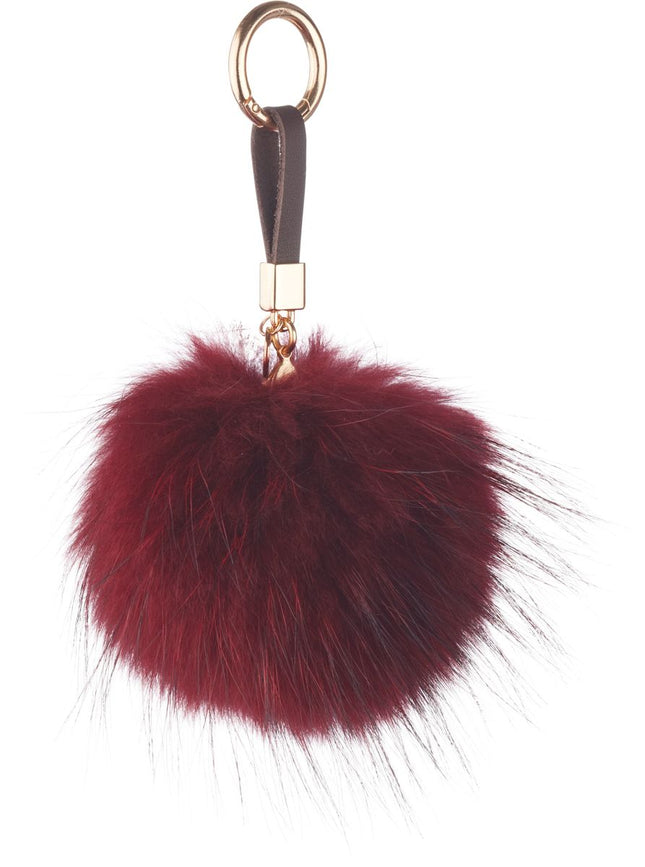 Pom Pom nøkkelring Burgunder