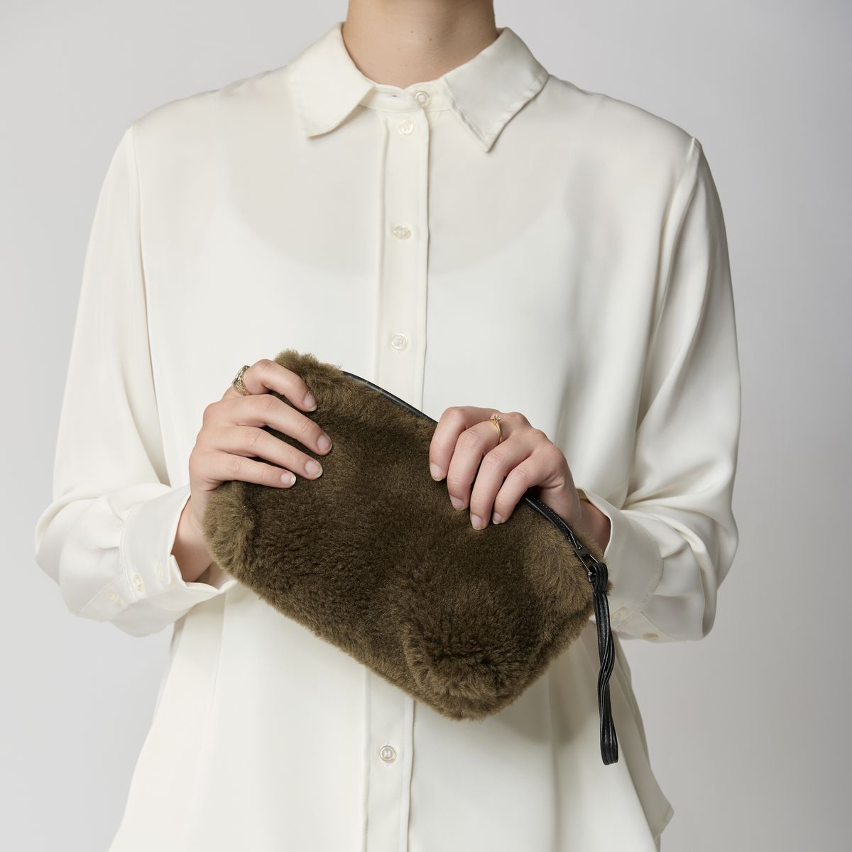 Nelly clutch Beige