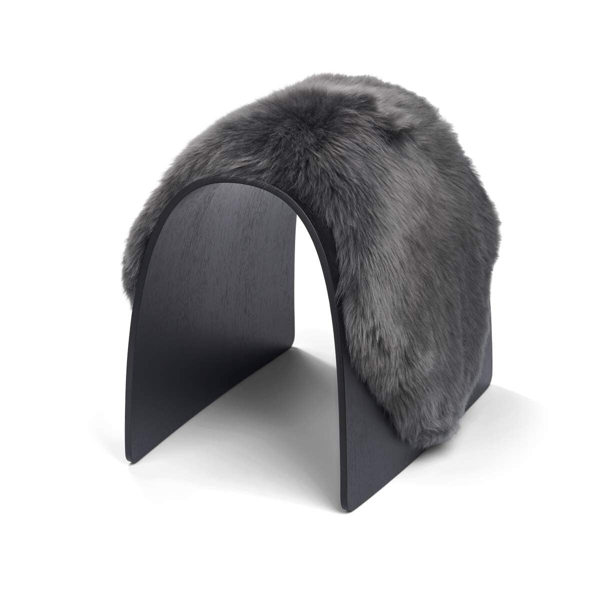 Sheep Stool cover | Langhåret | New Zealand Mørk grå