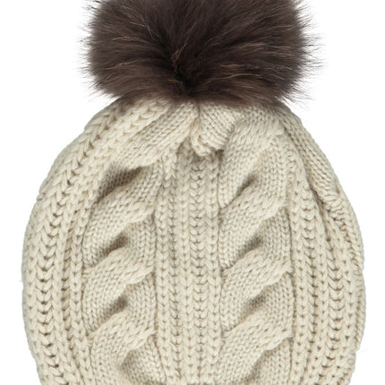 Stine Hat Lys Beige/Mokka