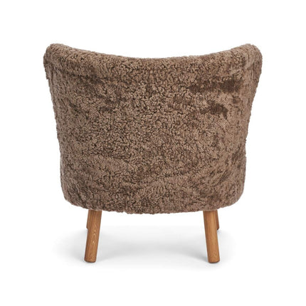 Emil Lounge Chair | Kort ull Taupe