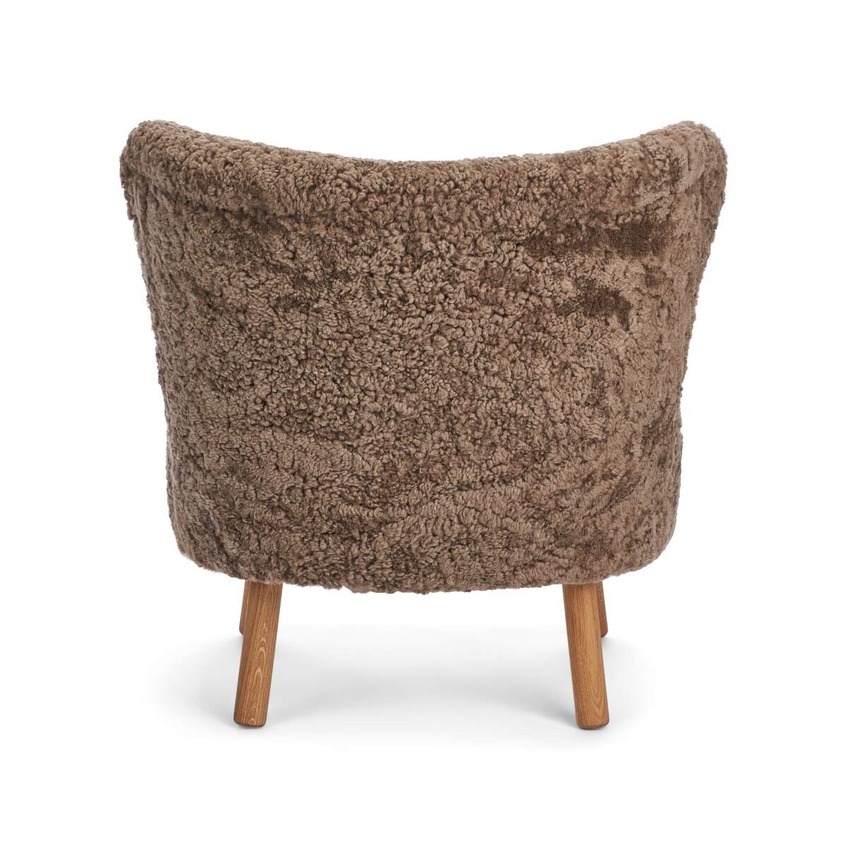 Emil Lounge Chair | Korthåret Lysebrun