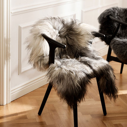 Saueskinn | Langhåret | Island | 90x60 cm Naturlig Grå