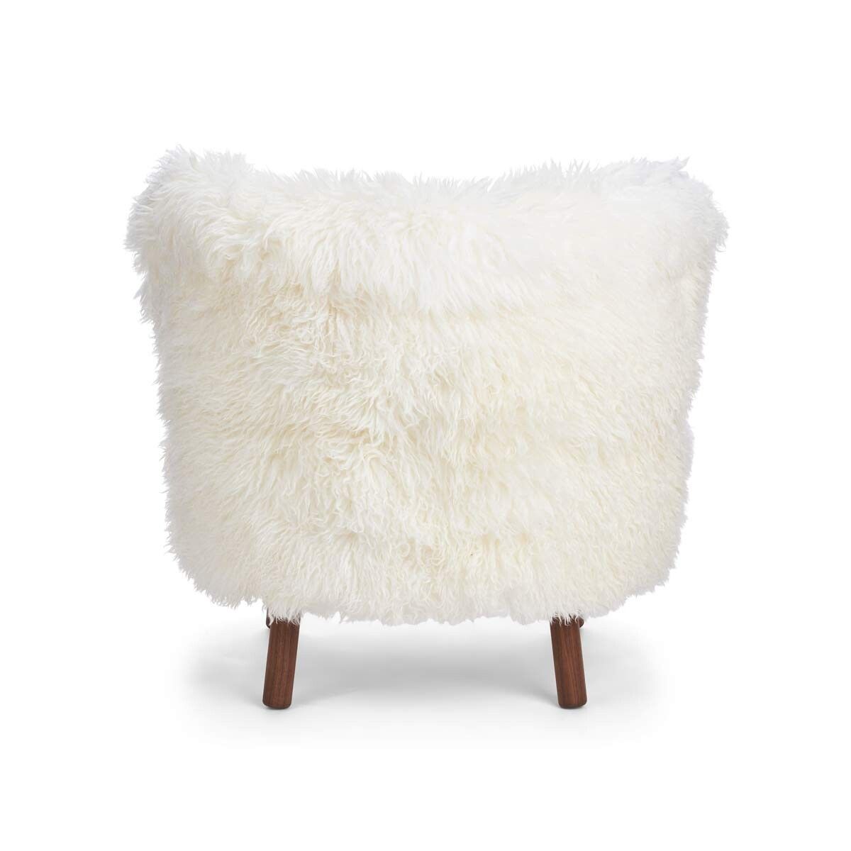 Emil Lounge Chair | Langhåret Hvit