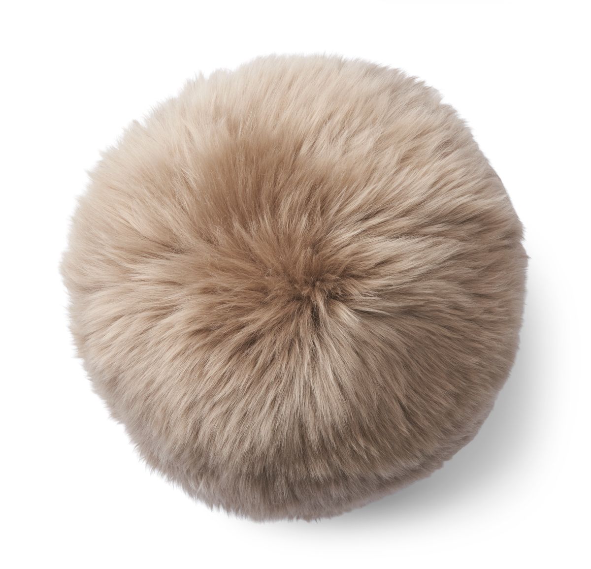 Angelite pute | Langhåret | New Zealand | Ø25/30/35 cm Lysebrun