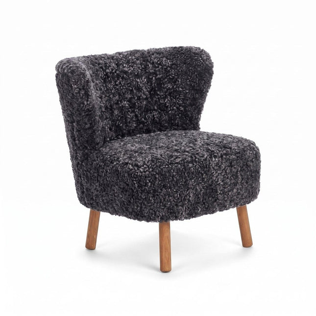 Emil Lounge Chair | Korthåret Koksgrå