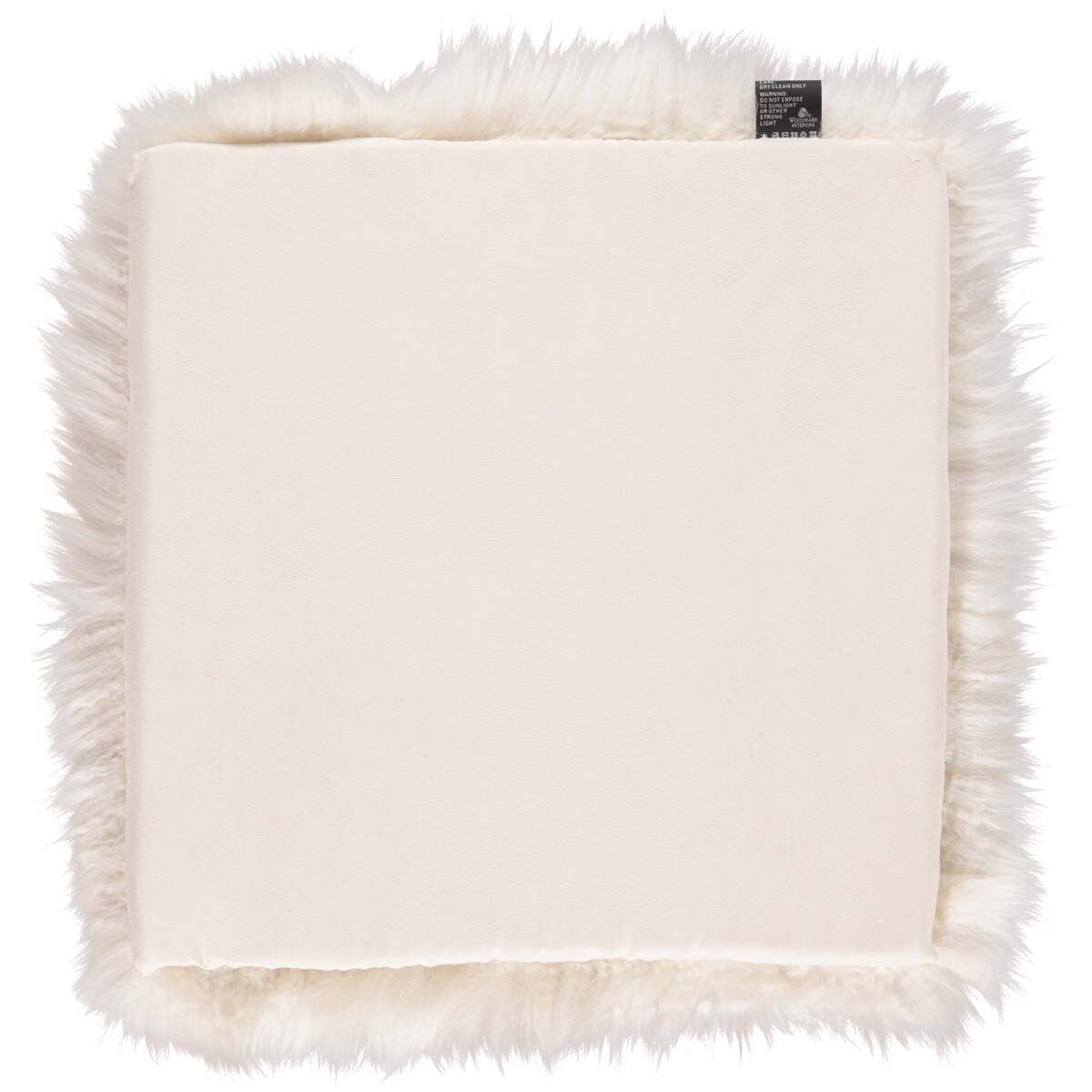 Setepute m/fyll | Langhåret | New Zealand | 37x37 cm Beige