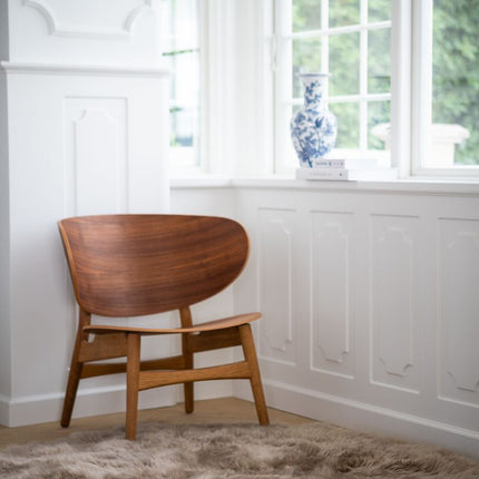 Designgulvteppe | Langhåret | New Zealand | Ø140 cm Svart