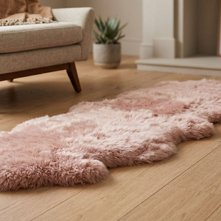 Merino saueskinn | Langhåret | New Zealand | 170x60 cm Rosa