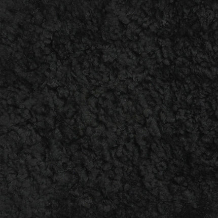 River Saueskinnsteppe | Kort ull 210x150 cm Svart