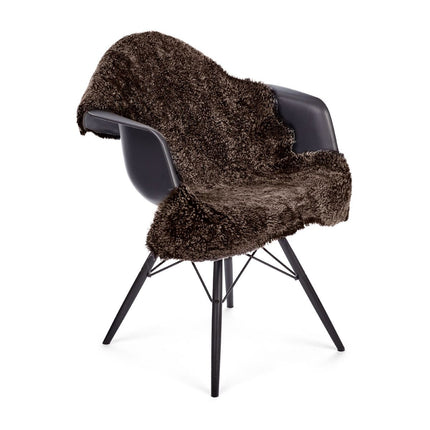 Premium Saueskinn | Korthåret | Krøllet | 100x60 cm Cappuccino