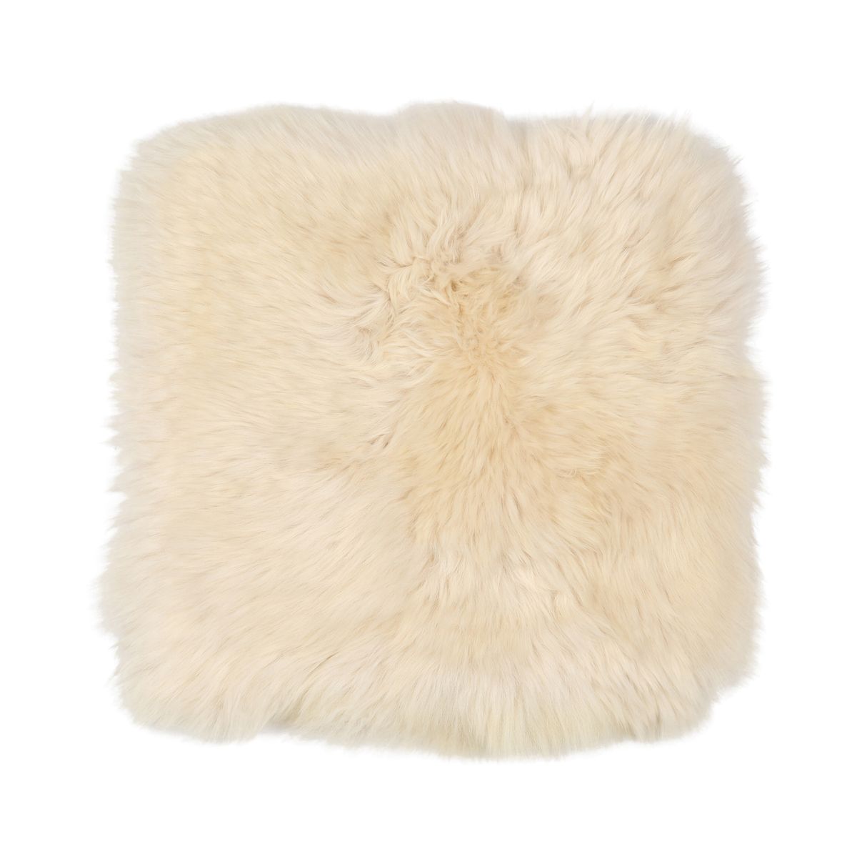 Saueskinnspute | Lang ull | Uten fyll | 40x40 cm Beige