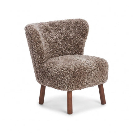 Emily Lounge Chair | Korthåret Cappuccino